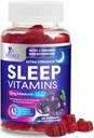 Dormire Gummies con Melatonina 12 mg - Gomma di vitamina del sonno ad alta resistenza, pancia naturale della melatonina, supplemento di sostegno del sonno occasionale per adulti, vegano, non OGM, Gomitas para Dormir - 60 Gummies