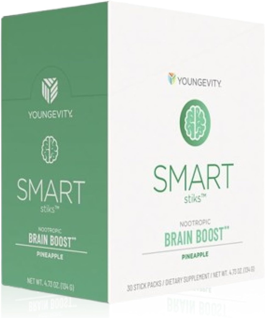 Youngevity Smart | Focus & Clarity | Caffeina naturale | 30 pacchetti Stick