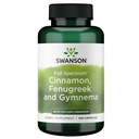 Swanson Cinnamon spettro completo, Fenugreek & Gymnema 120 capsule