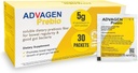 ADVAGEN, Prebio Fibra Supplemento Polvere non aromatizzata - Soluble Prebiotic Fiber Powder, Non aromaed On The Go Packets, Non OGM Supports Gut Health, Bloating & Constipation Relief for Women Men 30 Servings