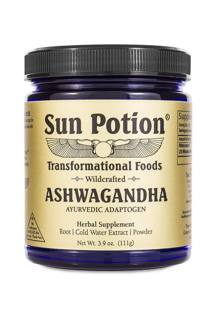 Pozione Sole Ashwagandha (Wildcrafted) | 111 Grammi | 88 Serve