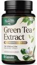 Estratto di tè verde capsule 1000mg con 45% EGCG & 98% Polyphenols per il supporto cardiaco con antiossidanti - 3X Absorption Green Tea Pills supplemento per l'energia naturale, la caffeina gentle - 60 capsule