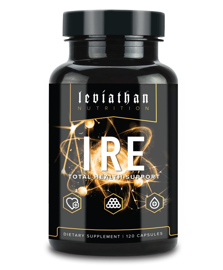 Supporto completo per la salute del leviatano IRE - Supporto globale per la salute e l'antiossidante con curcumina erboristica ottimizzata Longvida®, semi di uva, berbina, Arjuna e Resveratrolo