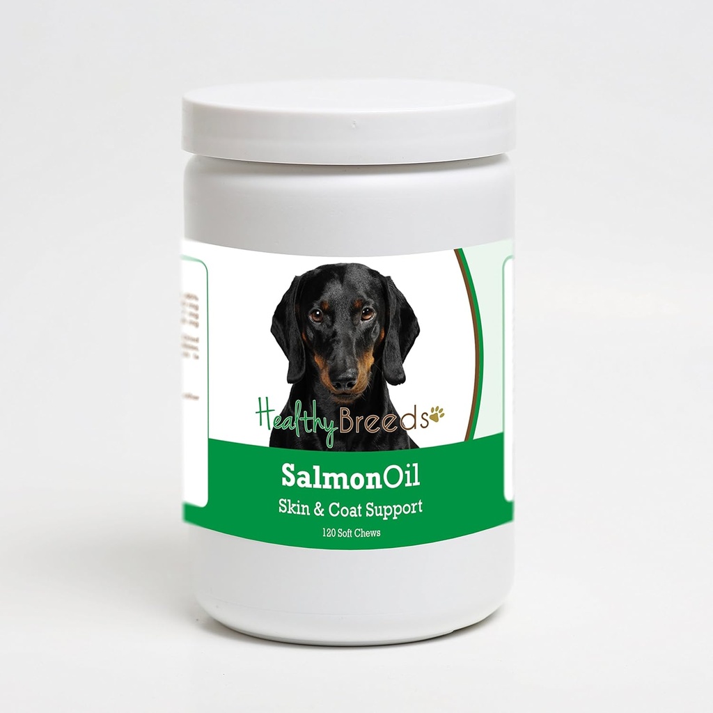 Sane razze dachshund Salmon olio Soft Chews 120 conte