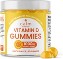 Calma da benessere Vitamina D Gummies per adulti, Vitamina D3 Gomma, Vitamine per Bone e Sistema Immune Supporto, Limone Flavor, 30 Conte