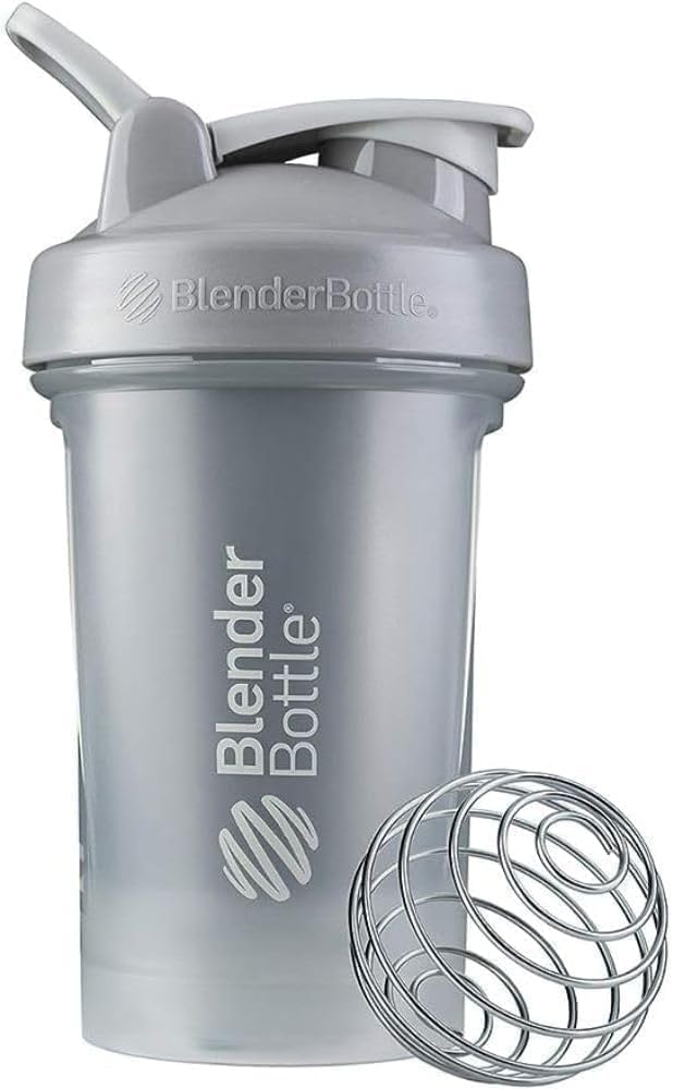 BlenderBottle Classic V2 Shaker Bottiglia Perfetta per Protein Shaker e Pre Workout, 20 once, Pebble Grey