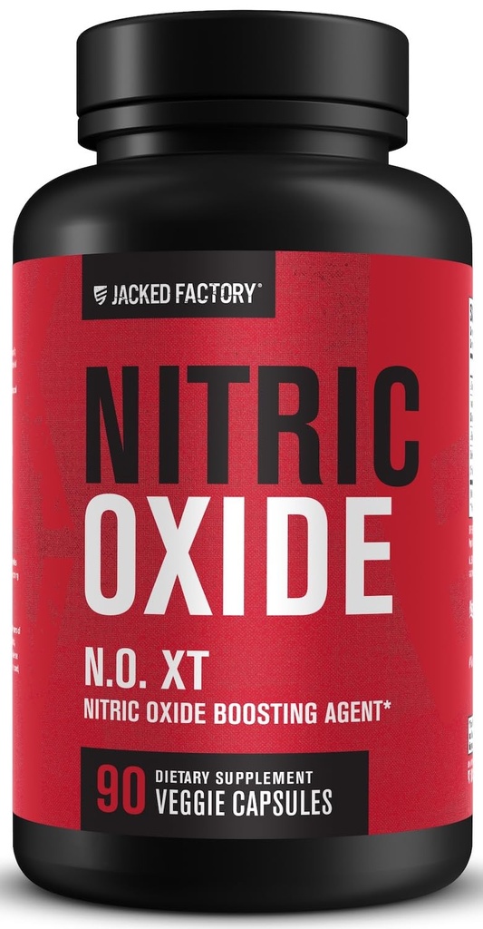 Jacked Factory N.O. XT Nitric Oxide Supplementi per gli uomini w/Nitrosigine L Arginina L Citrulline Supplemento per pompe muscolari e vascolarità - Pre Workout Nitric Oxide Booster & Muscle Builder - 90 caps