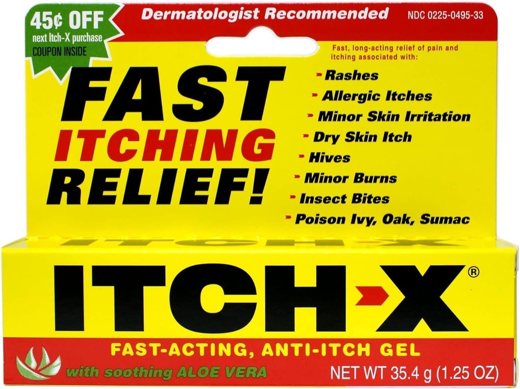 788802 Tube Anti-Itch Itch X Gel 1.25oz Quantità di 1 unità di Ascher, B.F. & ...