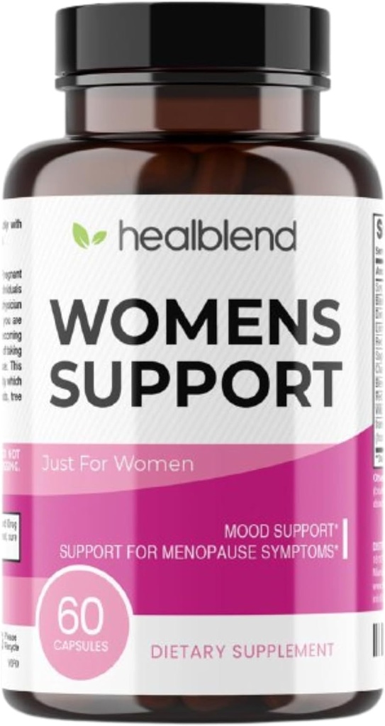 Complesso di sostegno femminile Formula avanzata - Supplemento di supporto femminile per Flash Caldi, Maglioni notturni, Sintomi di Perimenopause e Menopausa - Regolazione dell'ormone Naturalmente - 60 capsule