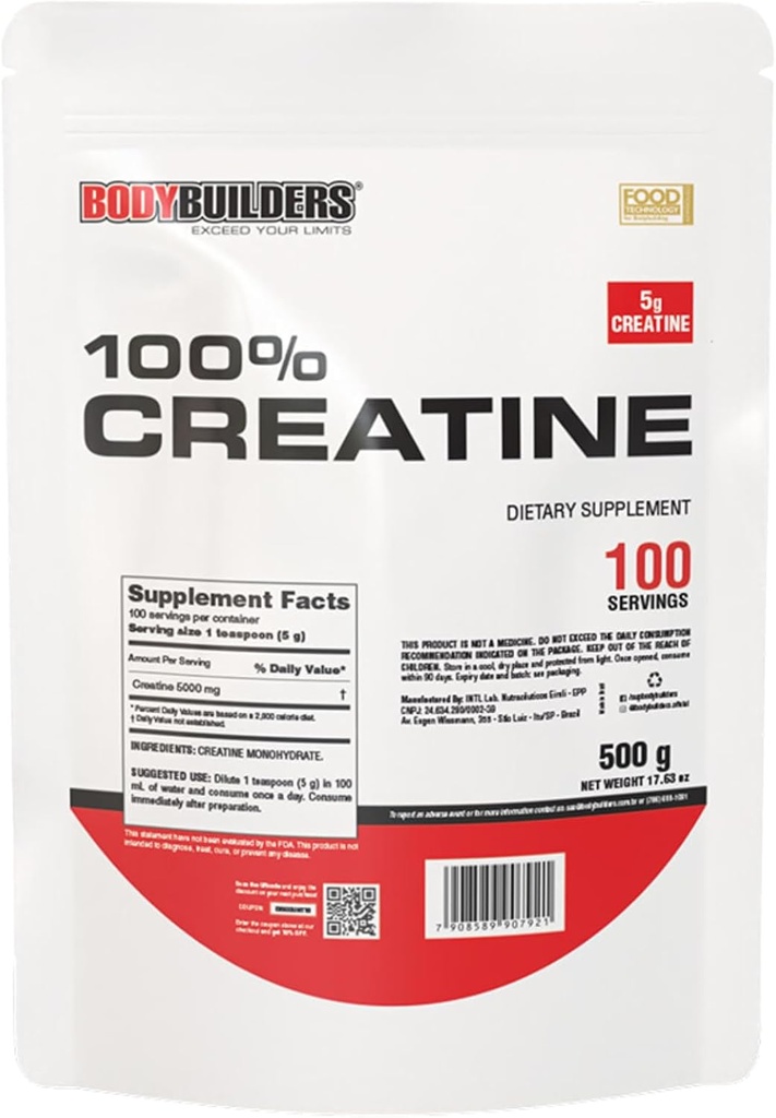 100% Creatina, Non aromatizzata, 1.1lb, 100 Serve