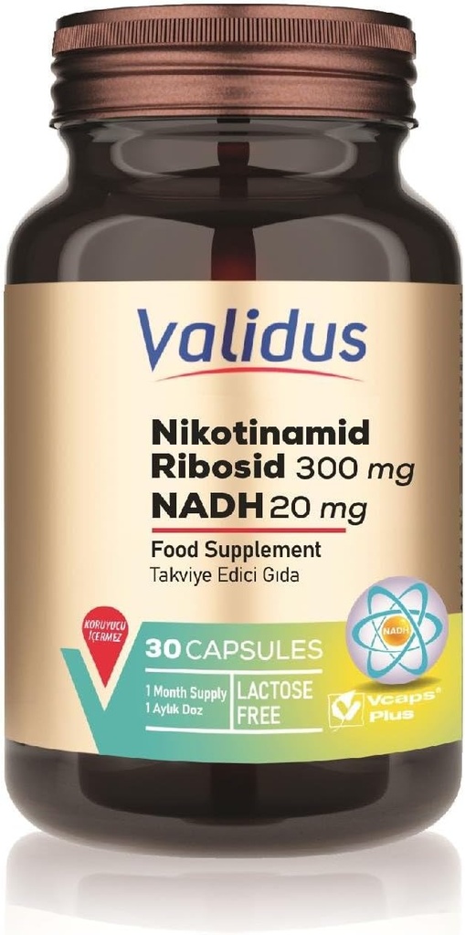 VALIDUS Nikotinamid Ribosid 300 mg + NADH 20 mg 30 capsule