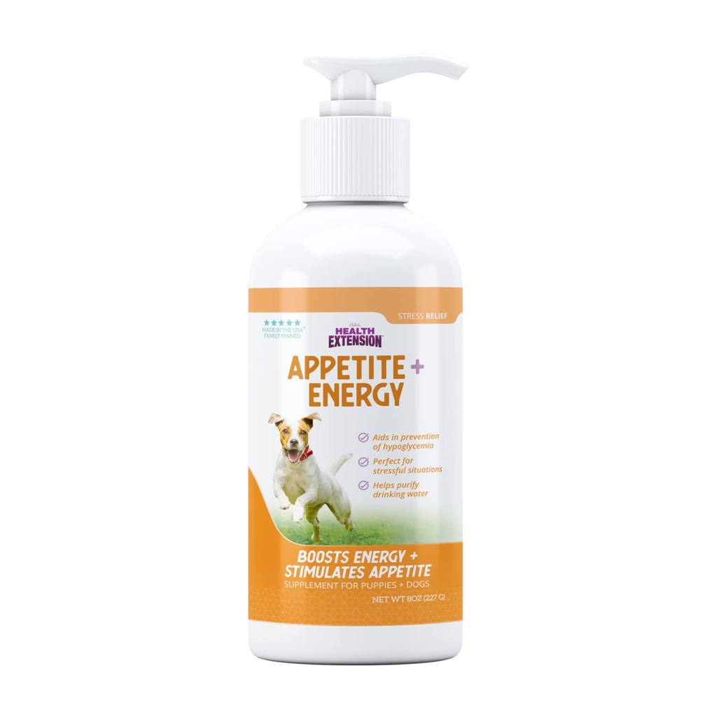 Integratore di sollievo di stress per cani, 8oz - Appetite & Energy Boost, previene Hypoglycemia, arricchito con vitamina B
