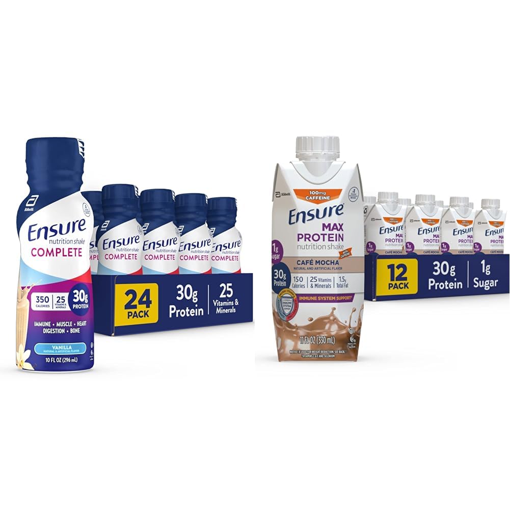 Assicurare la Shake 30g di Sostituzione di Pasti di Proteine con Nutrienti per la Salute Immune & Max Protein Liquid Nutritional Shake con 30g di Proteine