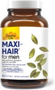 Vita di campagna Maxi-Hair per gli uomini - 2000mcg Biotina, Sega Palmetto, Olio di semi di zucca, DIM, Potassio, Magnesio, Calcio & Zinc Blend - Supporta capelli più sani, Scala, Pelle & Unghie, 60 capsule vegane