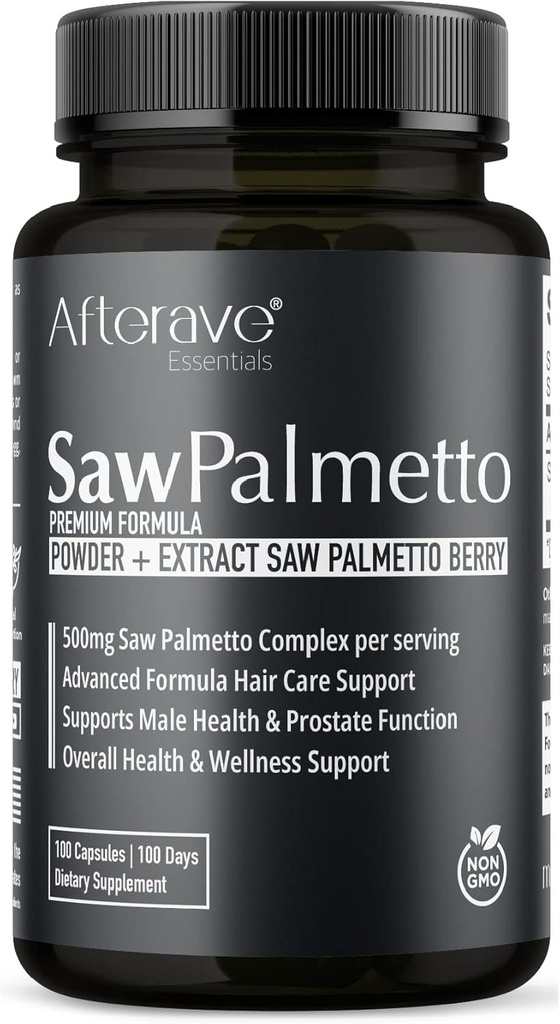 Saw Palmetto Premium, Scalp Health for Optimal Hair Growth, Follicle Strength, Protezione per la perdita di capelli, salute della prostata e urinaria e supporto immunitario maschile generale