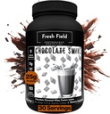 Polvere di proteine di cioccolato di campo fresco - isolato di proteine di 25g Whey, senza glutine e senza soia, senza zucchero, 30 Serve - polvere naturale di proteine del siero per allenamenti di fitness e nutrizione - 2.36 lb