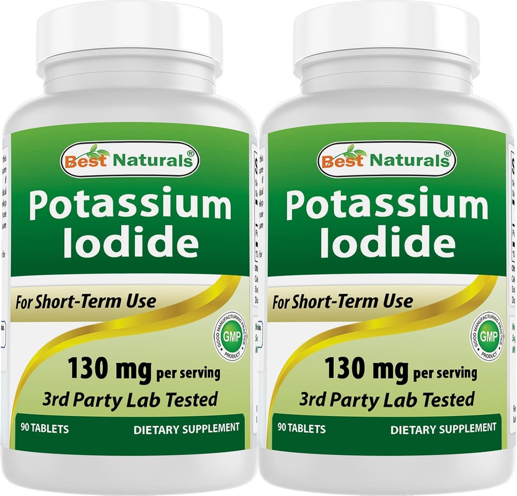 Migliore Naturals Potassium Iodide 130 mg per porzione - Supplemento dietetico, 90 compresse (2)