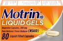 Motrin IB Ibuprofen 200mg Liquid Gel, Ibuprofen Pain Reliever & Fever Riduttore per Adulti, Rilievo da Minor Arthritis Dolore, Muscoli Aches, Mal di testa, Schiumature mestruali & Backache, 80 ct