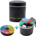 Extra Large Portable Pill Case with Double Layers 7 Compartments Medicine Box Organizzatore mensile di pillole (bottiglia grande)