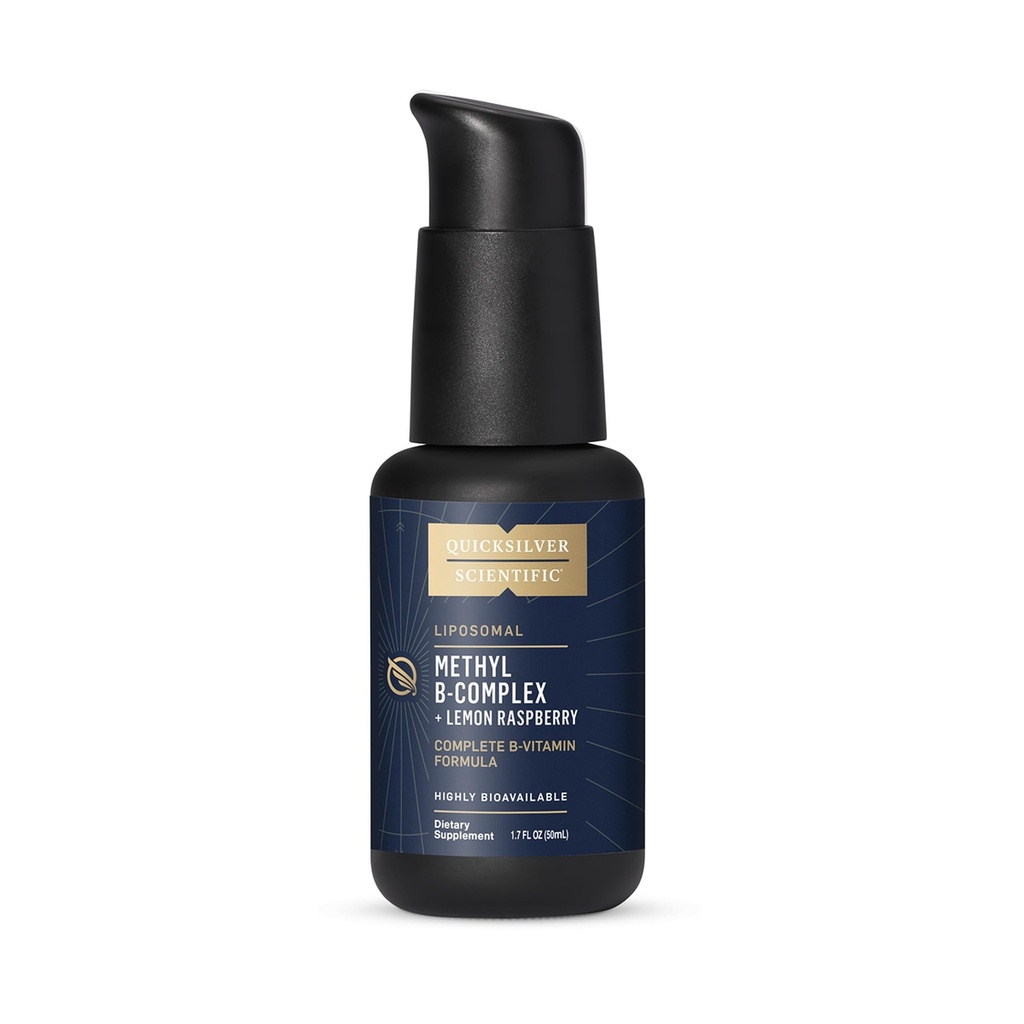 Quicksilver Scientific Methyl B Complex - Vitamina liquida con Assorbimento Liposomico Superiore di Vitamina B12, Folate, Vitamina B6, Riboflavin, Biotina, Acido Pantotenico, Vitamina B1, Niacina (50 ml)