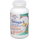 Omega 3 Mini Limoni + vitamina D3, 1,100 mg Omega-3 nella forma di trigliceride e 600 IU vitamina D3, Easy-to-Swallow, fresco limone-aromaed Omega-3 Supplemento Softgels - 180 Conte