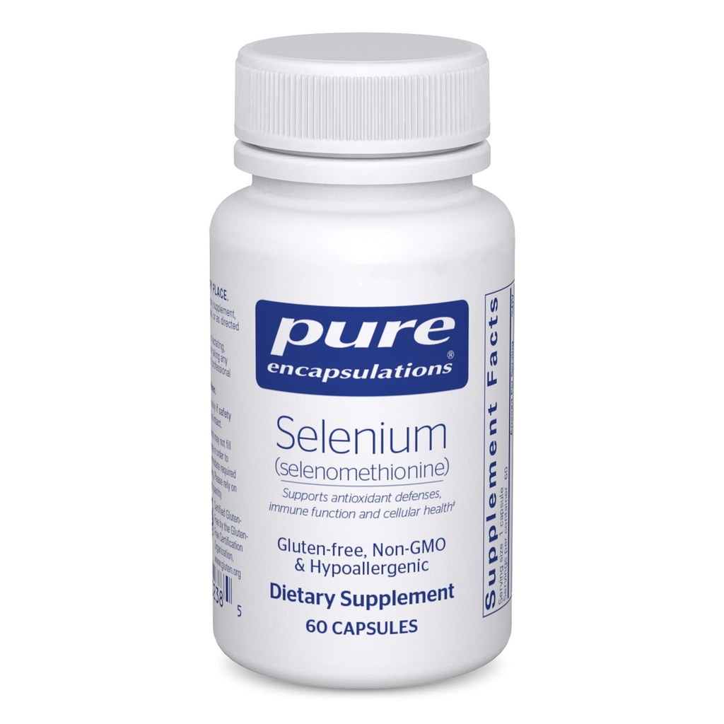 Selenio - 200 mcg - per la funzione cellulare sana, Sistema immunitario e difese antiossidanti - Supplemento minerale - Vegan & Gluten Free - 60 capsule