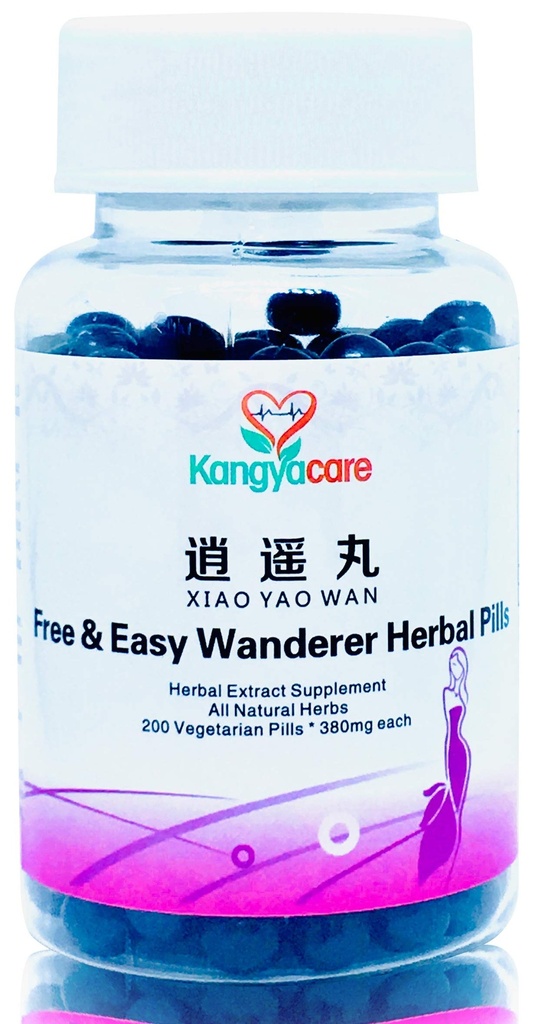 Xiao Yao Wan 逍遥丸- Gratis & Easy Wanderer Pillole di erbe - Supporto Cicli irregolari, Sindrome Premenstruale, Stress, disagio del seno, Menopausa - Promuovere la salute delle donne - Tutto naturale -200ct (1)