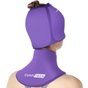 ComfiTECH Cold Cap e Neck Ice Pack Wrap Gel Combo, pacchetto di cura per testa e cervicale, viola