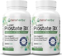 Tera Herbs Super Prostate 3X - Controllo della vescica, Equilibrio dell'ormone & Supporto per la prostata allargata & urinazione frequente - Integratori della prostata per gli uomini w/Beta Sitosterol non Saw Palmetto (2 Pack)