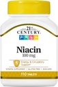 21 ° secolo Niacin compresse, 100 mg, 110 conte