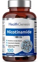 B-3 Nicotinamide 500 mg 100 Caps - Nicotinic Amide Niacin Natural Flush-Free Vitamin Formula - Supporta la salute delle cellule della pelle