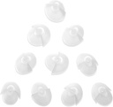 MEDca Hearing Aid Standard Receiver Tulip Domes Compatibile con GN Resound Sure Fit - 10-Pcs Universal Invisible Tip Sostituzione Dom per Amplificatori acustici BTE PSAP e Modelli aperti, Cancella