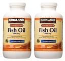 Kirkland Signature hgar Fish Oil Concentrate 2 Pack, 400 Conteggio (Pacchetto di 2)