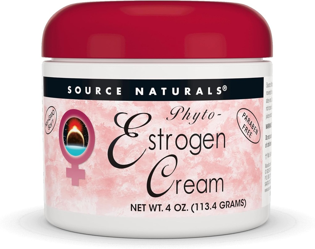 Fonte Naturals Phyto-Estrogen Cream, Paraben-Free - Crema da 4 once