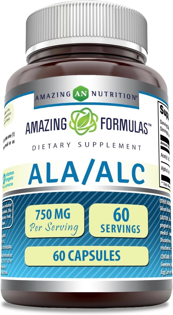 incredibile nutrizione Ala/ALC 750 Mg 60 conte