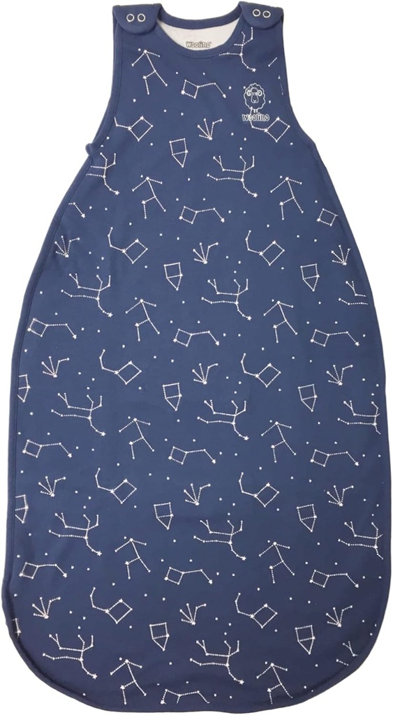Woolino Big Kid Sleeping Bag, 4 anni Baby Sleep Sack, Merino Wool e Cotone Organico Wearable Blanket, 4-6 anni