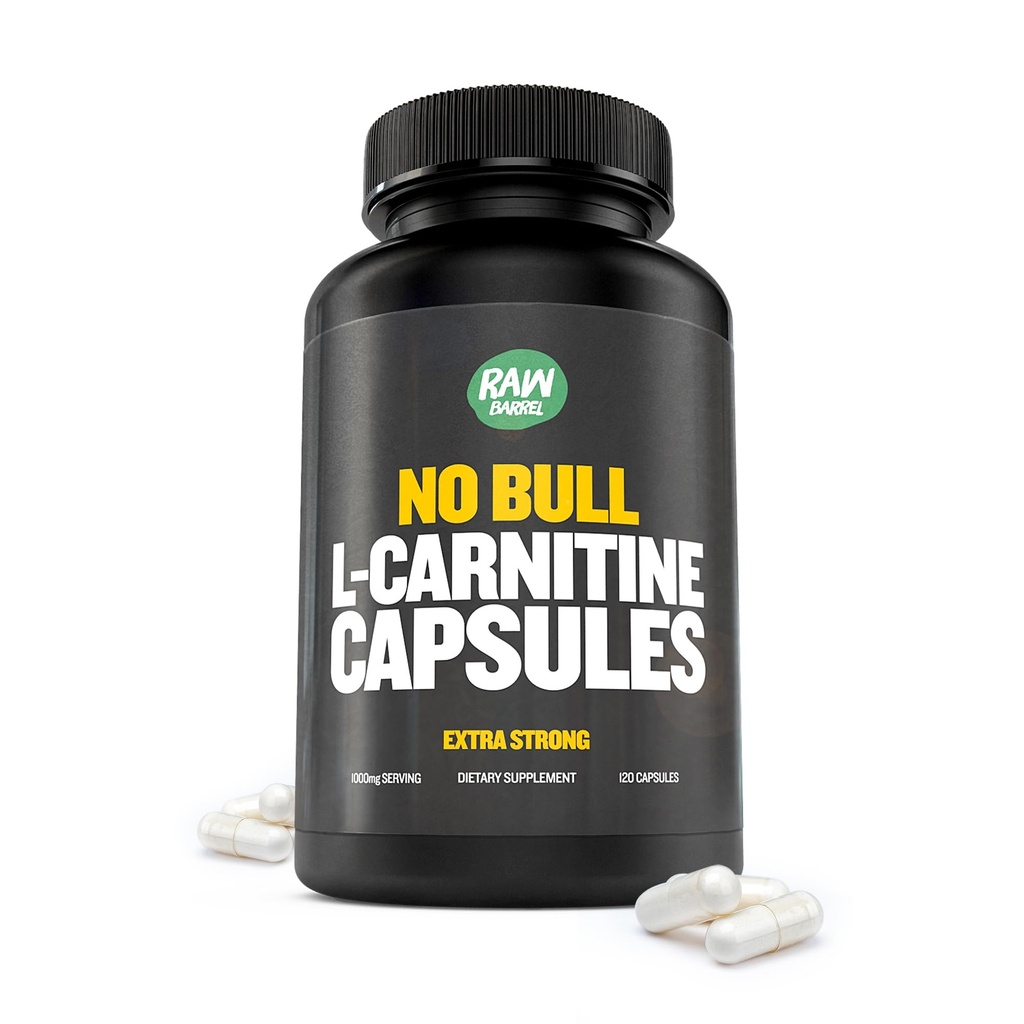 “No Bull” L-Carnitina Supplemento, Pure Keto-Friendly L-Carnitina L-Tartrate Capsule per una migliore funzione cognitiva & messa a fuoco per le donne e gli uomini, L Carnitina capsule, 500mg