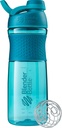 BlenderBottle SportMixer Shaker Bottiglia Perfetta per Protein Shakes e Pre Workout, 28-Ounce, Teal