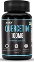 Capsule Quercetin 100mg - Standardizzati al 95% | Supplemento altamente purificato e biodisponibile | Bio-flavonoidi naturali & potenti antiossidanti (30 capsule)