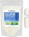 XPRS Nutra Size 5 capsule vuote - 1000 conteggio Capsule Gelatino Vuoto Molto Piccolo - Pillole Riempimento Capsule fai-da-te - Fillable Pill Gel Caps per Do-It-Yourself integratori di vitamina (bianco)