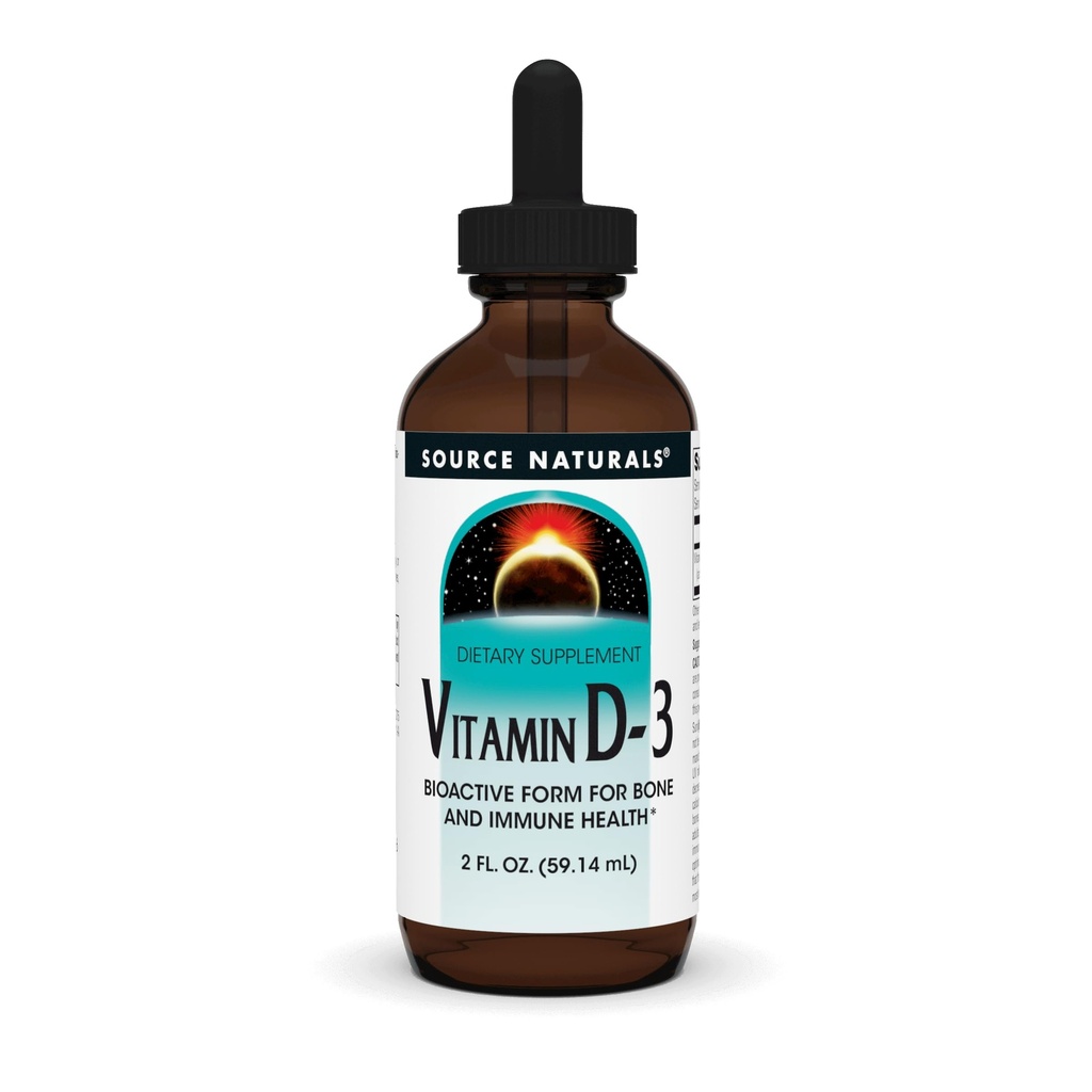Fonte Naturals Vitamina D-3 Gocce liquide 2000 iu Supporta Bone & Salute Immune* - 2 oz fluido