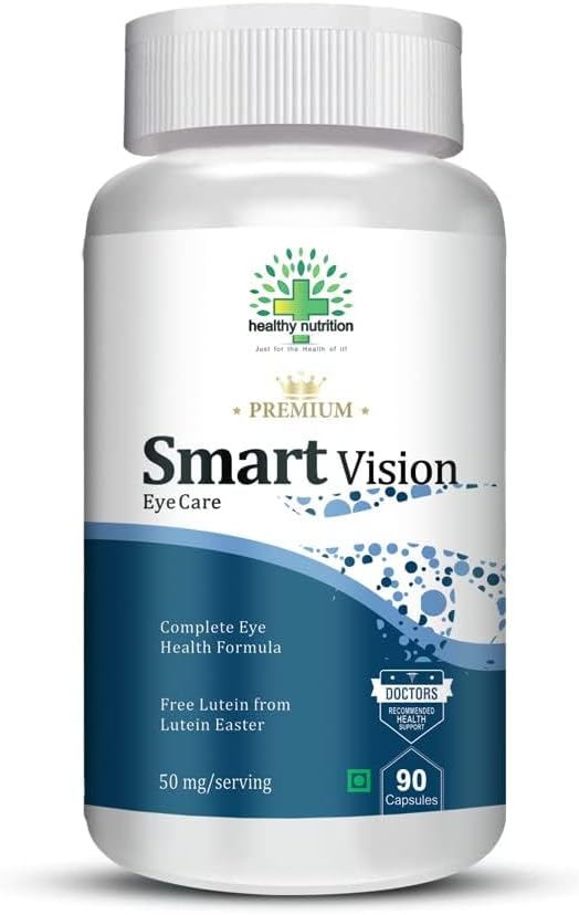 Smart Vision Eye Care Supplement per migliorare la visione, la luce blu, Glare Sensitivity & Digital Guard Formula (Lutein, Zeaxanthin) -Pack of 90 capsule vegetariane