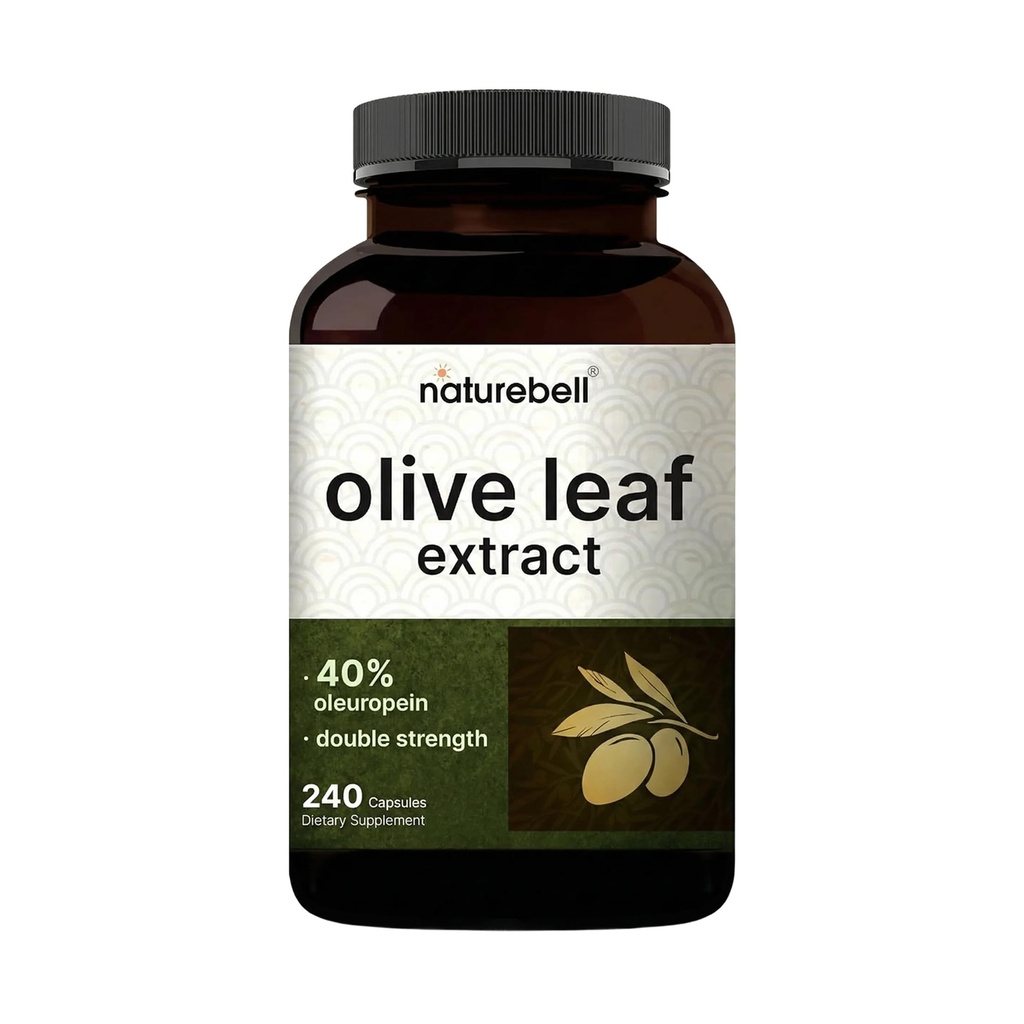 Estratto di foglie di oliva 30000mg, 240 capsule | 40% Oleuropeina attiva, 50:1 Equivalente di erbe – Ricco di polifenolo e antiossidanti Flavonoidi per Immune & salute del cuore – Non OGM