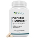 Biovy alto assorbimento Propoionil-L-carnitina (PLCAR) Nessun filler artificiale - efficace Propionil L Carnitina HCL supplemento per sostenere la circolazione sanguigna - 120 capsule