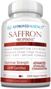 Approvato Science® Saffron Standardizzato al 3% Crocin, 2% Safranal - BioPerine ad alto assorbimento - Vegan, 60 capsule - Confezione da 1