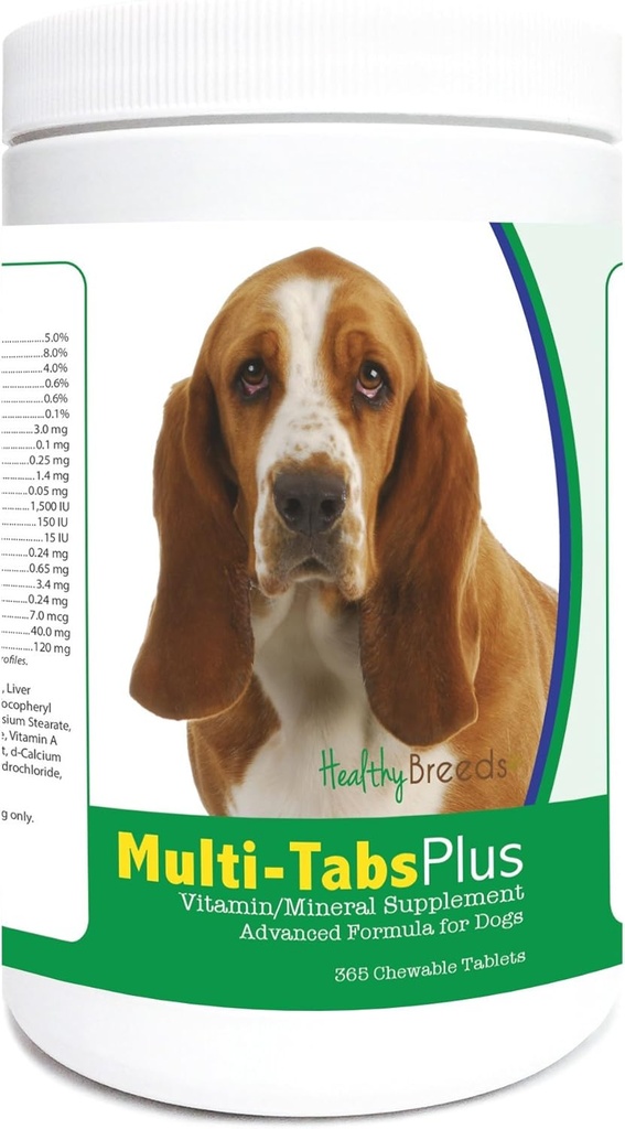 Salute Breeds Basset Hound Multi-Tabs Plus Chewable Tablet 365 Conte