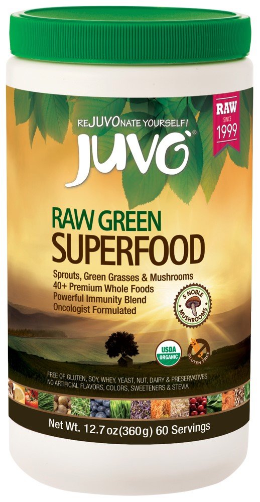 Juvo Raw Green Superfood, 12.7 Ounce, 60 porzioni, Vegan, Gluten Free, Non-GMO, Kosher