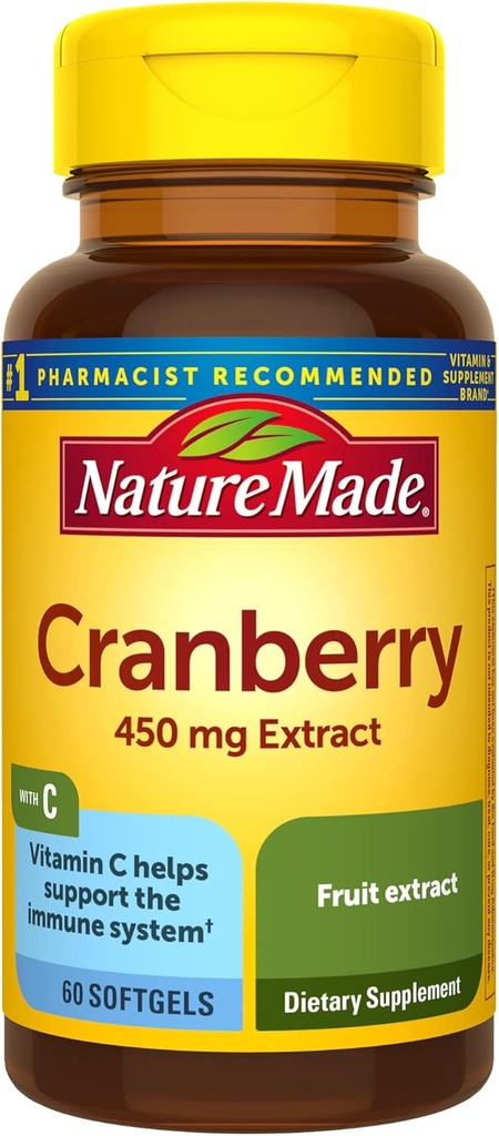 Natura fatta Mirtillo con vitamina C, Integratore alimentare per il supporto immunitario e antiossidante, 60 Softgels, 30 giorni di alimentazione