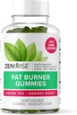 Zenwise salute Fat Burner Gummies - Appetite Suppressant per la perdita di peso con Estratto di tè verde e Garcinia Cambogia per il metabolismo + Green Coffee Bean e chetone lampone - 60 Conte Apple Gummies