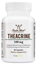 Theacrine (Teacrine) 100 Mg, 60 capsule - Integratore di energia e messa a fuoco (Simile a Pillole di caffeina ma Più sottile e più lunga durata) Non OGM e Gluten Libero da Legno Doppio